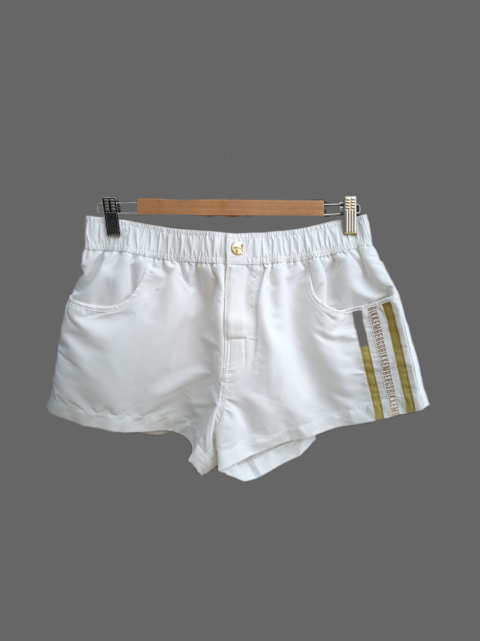 White Bikkembergs Swim Shorts