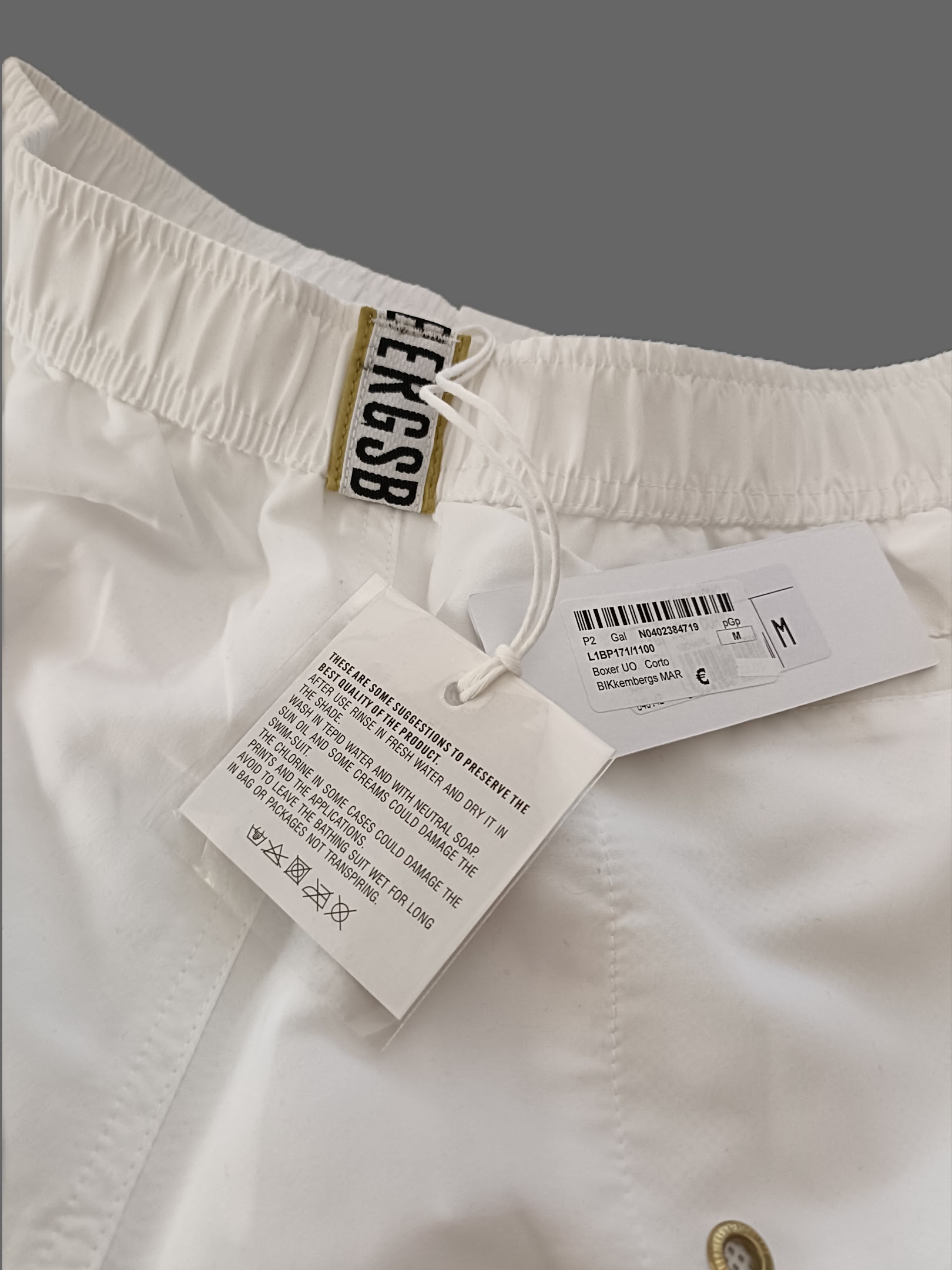 White Bikkembergs Swim Shorts - Image 7