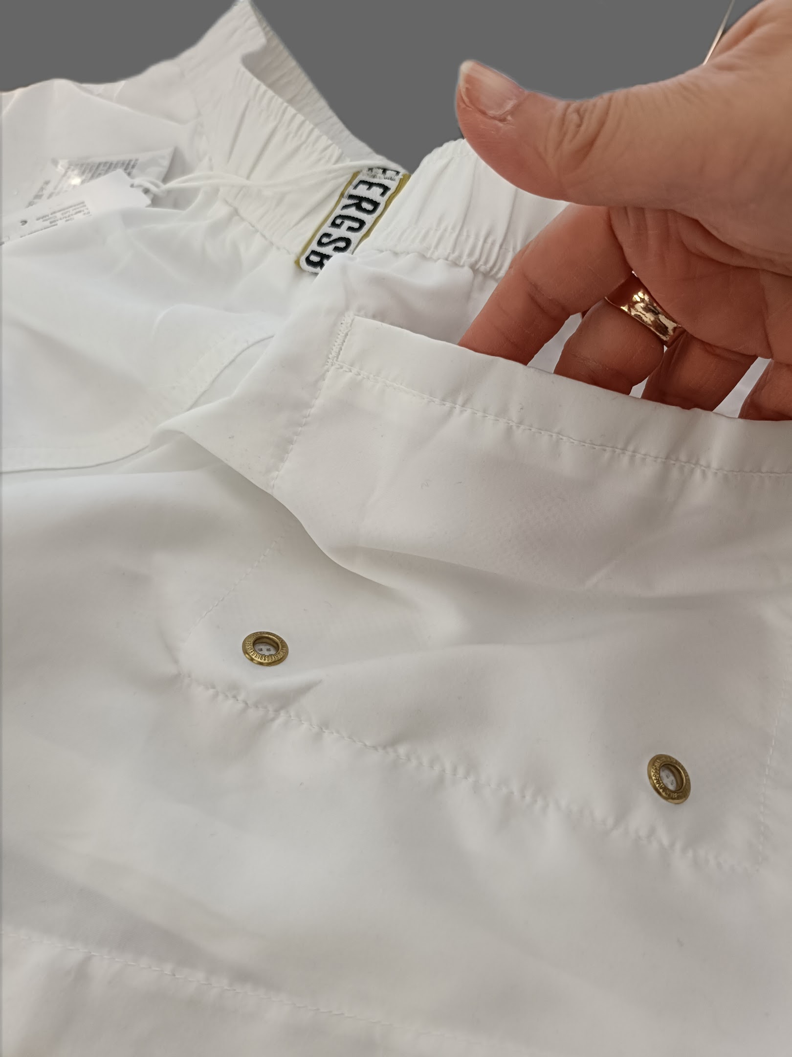 White Bikkembergs Swim Shorts - Image 3