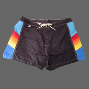 Sundek Vintage Rainbow Stripe Board Shorts