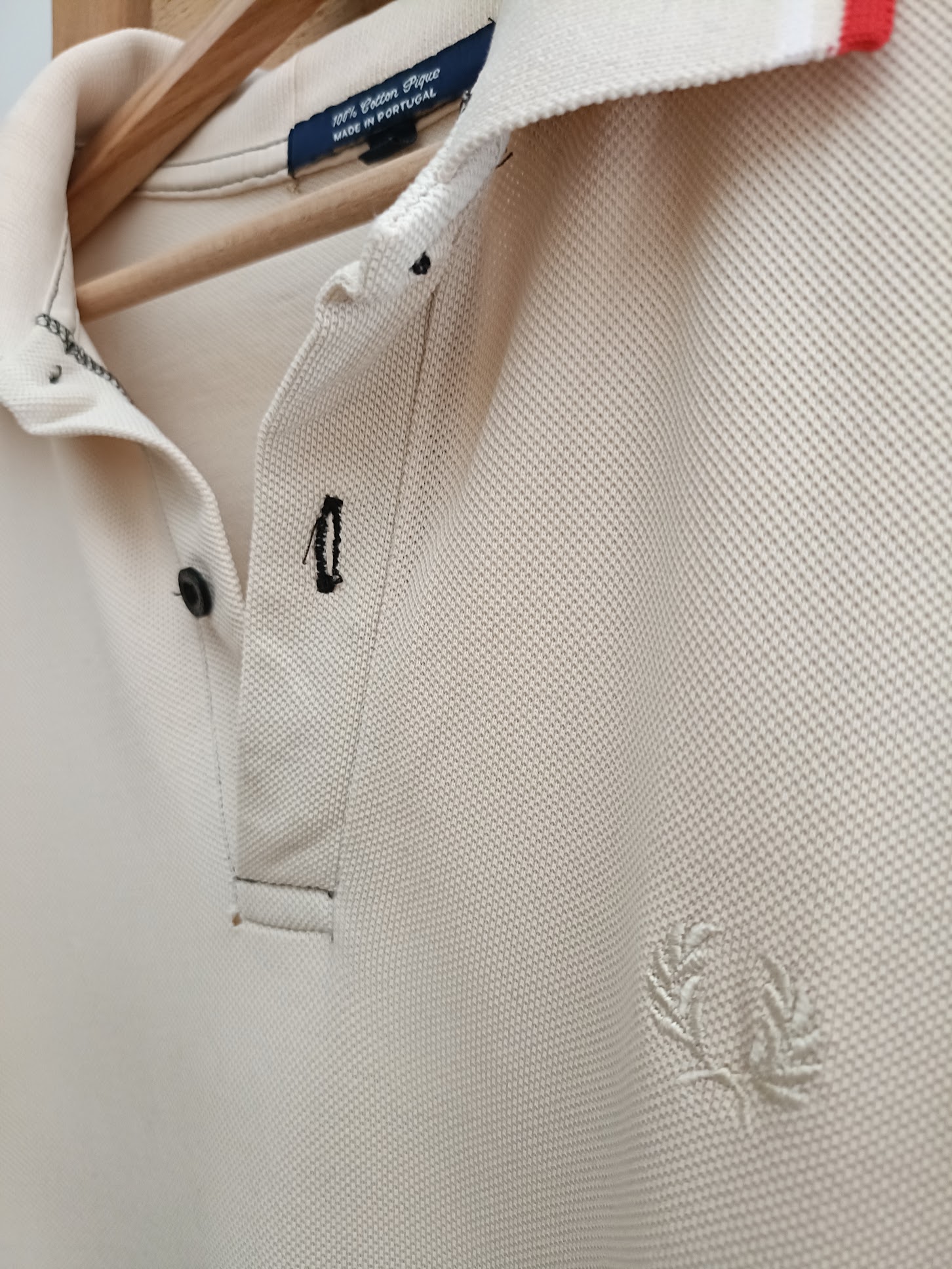 Fred Perry Cream Tipped Cotton Pique Polo Shirt - Image 5